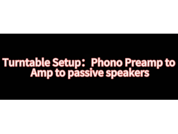 Turntable Setup Phono Preamp to Amp to Passive Speakers